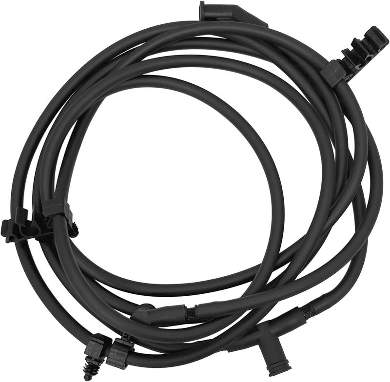 QFISH Front Windshield Washer Hose Fit for Jeep Grand Cherokee Dodge Durango 2011-2015 Replace 55079200AD 55079200AB 55079200AC Rubber Windshield Washer Hose - Image 1